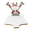 草稿4 Color 1 Station Manual Desktop Silk Screen Printing Machine With Micro Registration