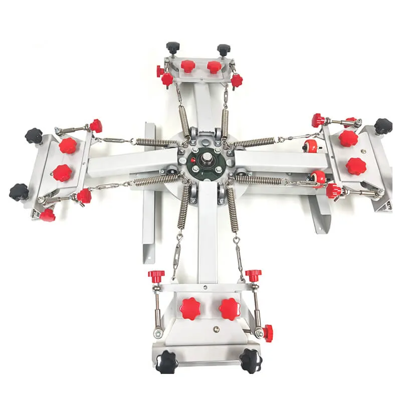 草稿4 Color 1 Station Manual Desktop Silk Screen Printing Machine With Micro Registration