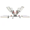草稿 4 Color 2 Station Manual Silk Screen Printing Machine With Micro Registration