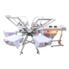 6-1 草稿6 Color 6 Station Manual Silk Screen Printing Machine With Micro Registration