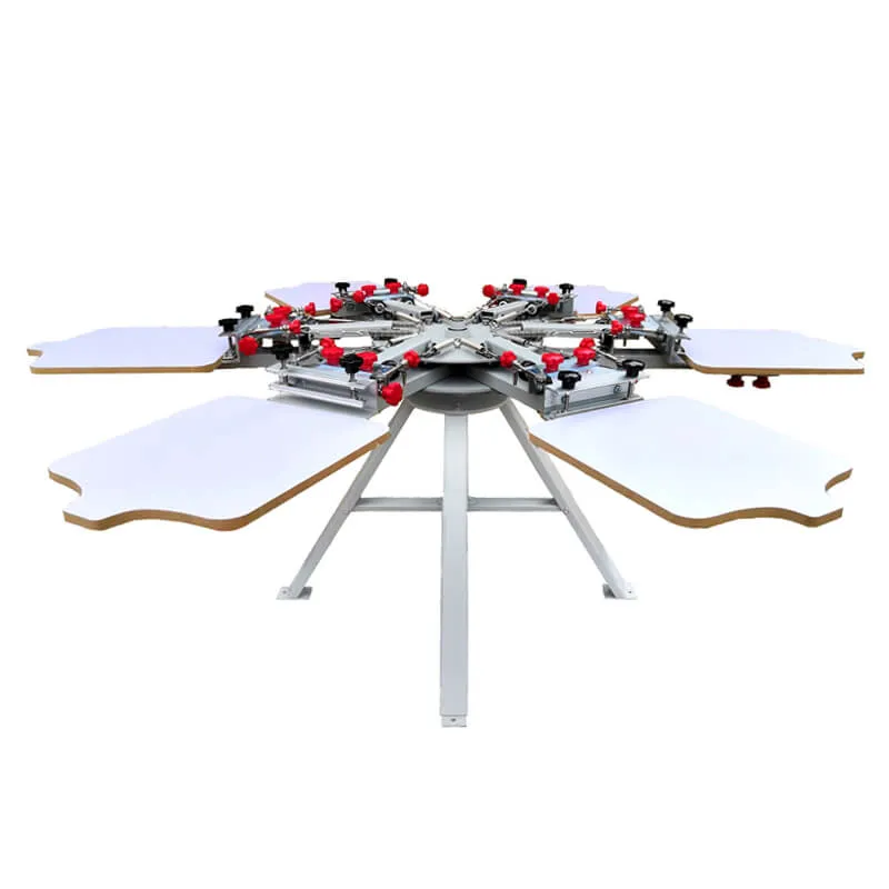 主图 5 草稿6 Color 6 Station Manual Silk Screen Printing Machine With Micro Registration